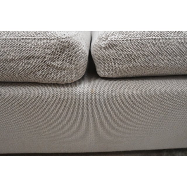 Attributed Minotti Italian Modern Sofa and Chaise Ottoman For Sale - Image 15 of 17