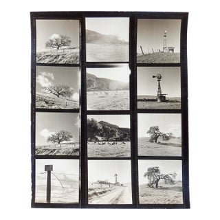 Vintage California Fine Art Photograph Contact Sheet Farm For Sale