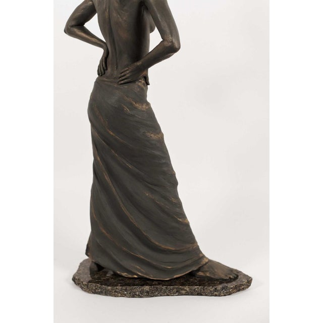 Sculpture Materials The Pose Figurative Plaster Sculpture For Sale - Image 7 of 8