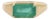 2.76 Carat Prong Set Emerald Signet Ring Size 6.5 For Sale