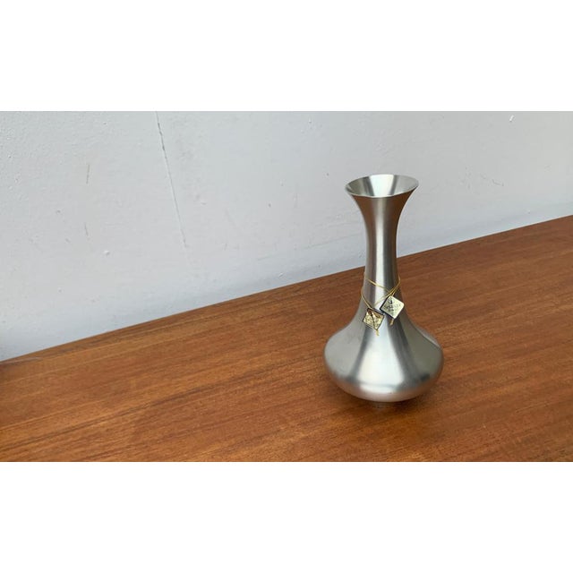 Vintage Metal Vase from Selangor Pewter For Sale - Image 11 of 18