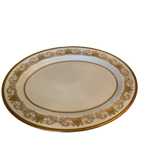 1970s Aynsley Imperial Gold Fine Bone China Estate Collection 130 Pc for 12 Teapot Coffee Pot Platters Staffordshire For Sale - Image 10 of 12