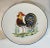 Vintage Italian rooster platter. Over-sized and handpainted, has a hole and wire hanger for wall display. This features a...