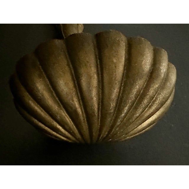 Gold Vintage Mid 20th Century Gold Cast Metal Decorative Ladle Spoon For Sale - Image 8 of 12