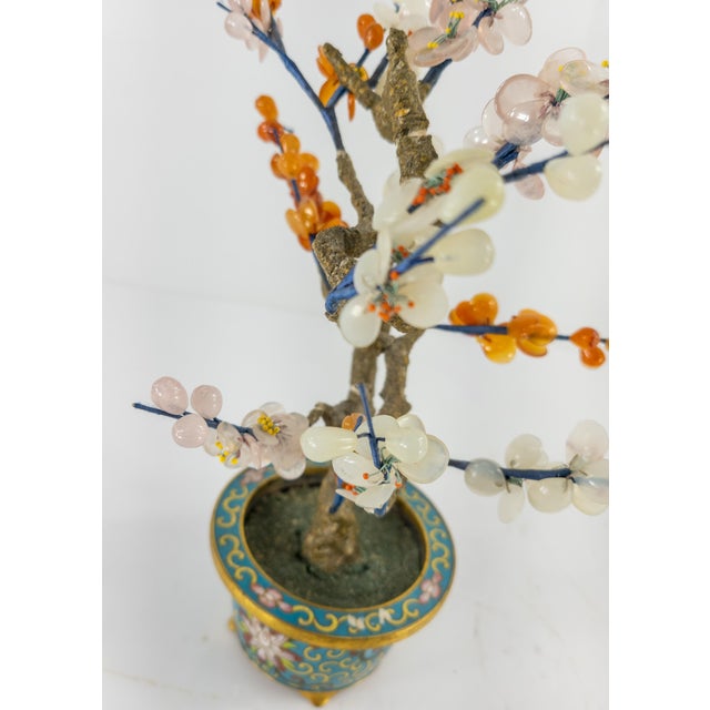 Vintage Chinese Jade Tree With Cloisonne Planter Chairish