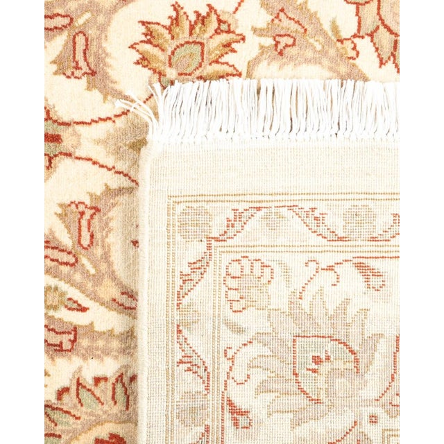 2000 - 2009 Eclectic, One-of-a-Kind Hand-Knotted Area Rug in Ivory, 4' 2" x 6' 3" For Sale - Image 5 of 8