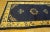 1920s Navy Blue Open Field Medallion Antique Chinese Peking Knotted Rug Carpet For Sale - Image 10 of 12