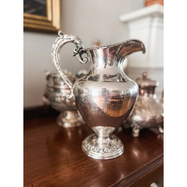 Rare Georgian Old Sheffield Plate Cream Pitcher with Sterling Cartouche & Grapevine Handle, England, Circa 1790–1810 A...