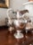 Rare Georgian Old Sheffield Plate Cream Pitcher with Sterling Cartouche & Grapevine Handle, England, Circa 1790–1810 A...