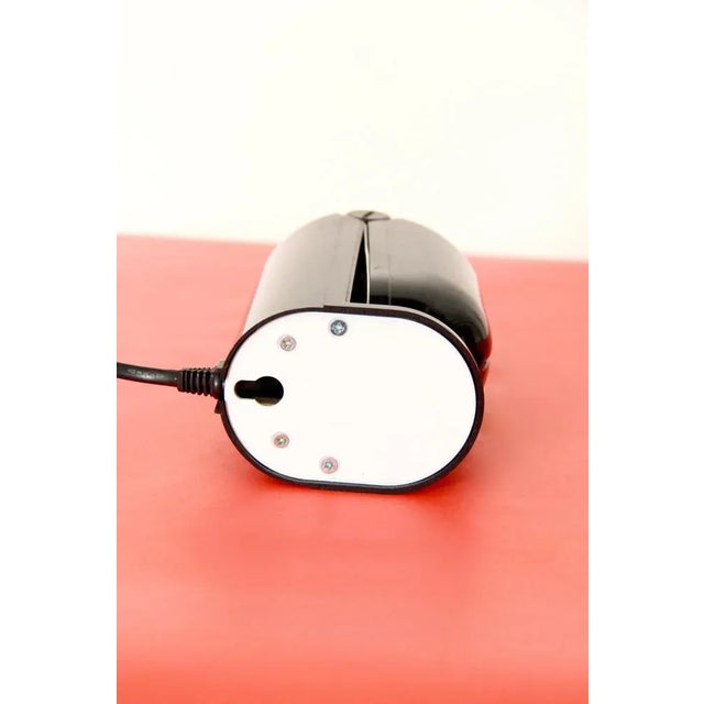 1980s Postmodern Italian Black Wall Lamps, 1980s, Set of 2 For Sale - Image 5 of 13