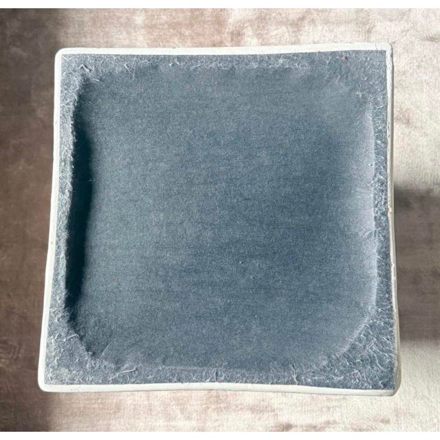 Vintage Late 1970s / 1980s Postmodern Sculptural Twist Form Side Table or Pedestal in Plaster Finish For Sale - Image 10 of 10