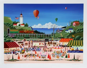 Nicky Watanabe Serigraph - Flea Market