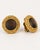 Chanel Vintage Chanel 1970s Gold-Plated & Carved Wood Clip-on Earrings, Pair For Sale - Image 4 of 7
