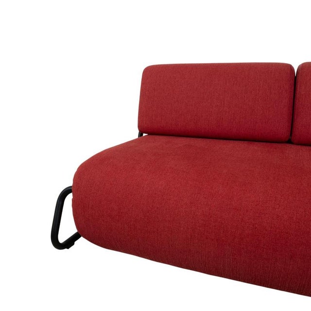 Red Freistil 164 Two-Seater Sofa in Red Fabric from Rolf Benz For Sale - Image 8 of 16
