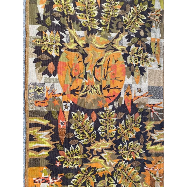 Vintage Jaquar Tapestry in the style of Jean Claude Bissery Design, 1970s For Sale - Image 17 of 18