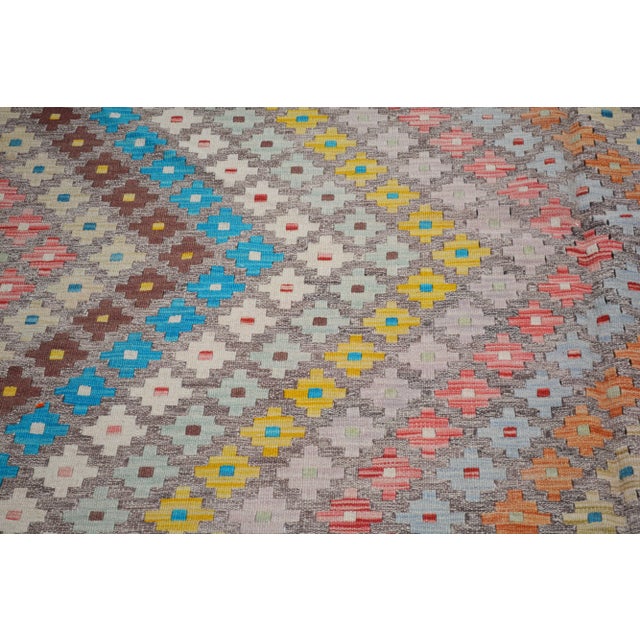 Maimana Kilim Rug - 6’6″ X 9’9″ For Sale - Image 4 of 4