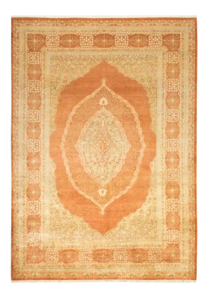 Mogul Collection Hand-Knotted Area Rug - Brown Collection 6' 2" X 8' 9"