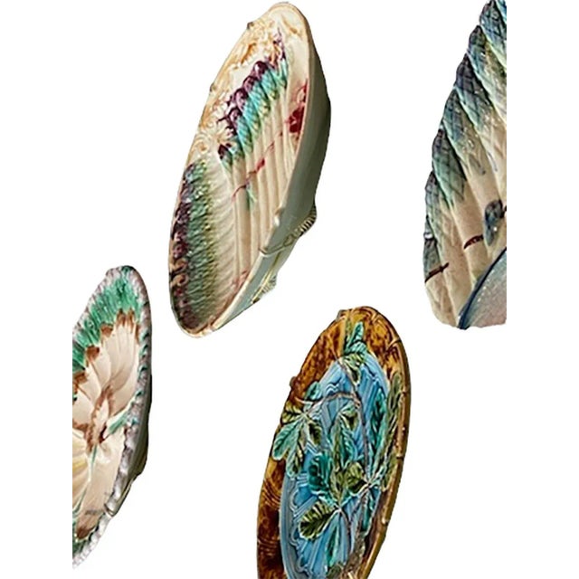 Antique French Asparagus Plate For Sale - Image 4 of 5