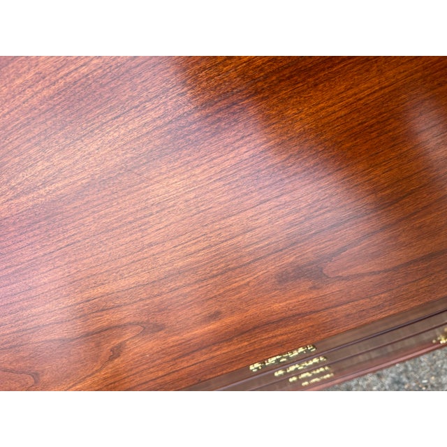 Late 20th Century Henkel Harris Cherry Hancock Secretary Bookcase For Sale - Image 10 of 11