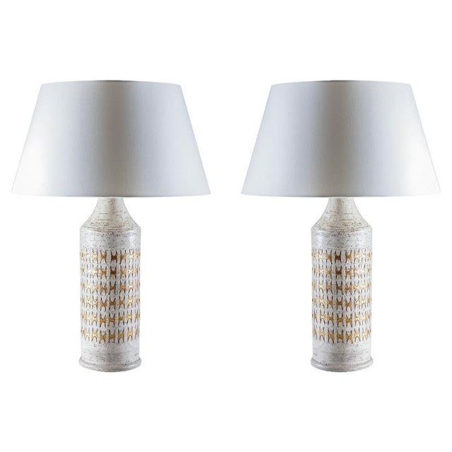 Table Lamps attributed to Bitossi for Bergboms, 1960s, Set of 2 For Sale - Image 11 of 11