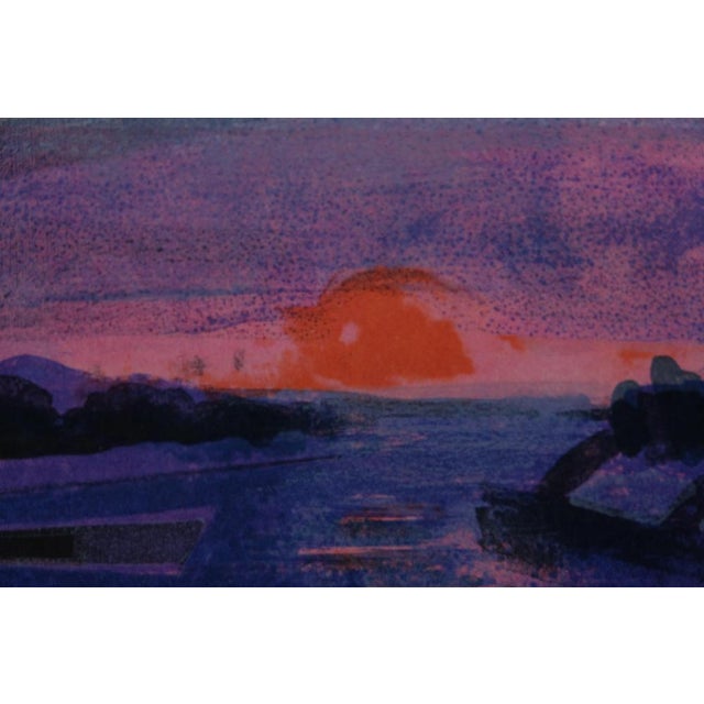 Camille Hilaire, Hommage à Monet, Impression Soleil Levant, Lithograph For Sale - Image 5 of 7