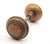 Mid 20th Century Pair of Antique Beaded 2.25 In. Passage Door Knobs For Sale - Image 5 of 6
