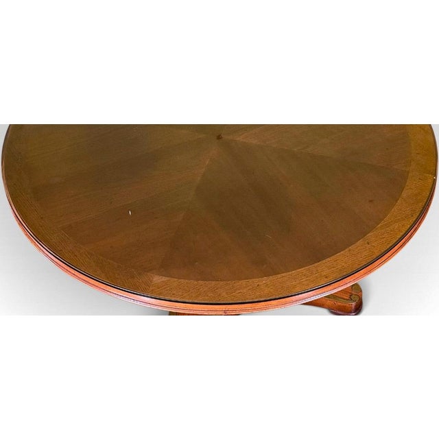 Vintage Weiman Campaign Style Walnut and Cherry Mechanical Convertible Hi Low Coffee Dining Table For Sale - Image 10 of 16