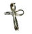Mid 20th Century Vintage 14k White Gold Diamond Cross Pendant, Mid-20th Century For Sale - Image 5 of 8