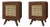 Harrison Bedside Table by Wood Tailors Club, Set of 2 For Sale