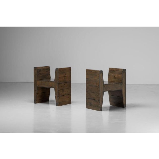 Vintage H Stools by Jan de Jong, 1964 For Sale - Image 3 of 18