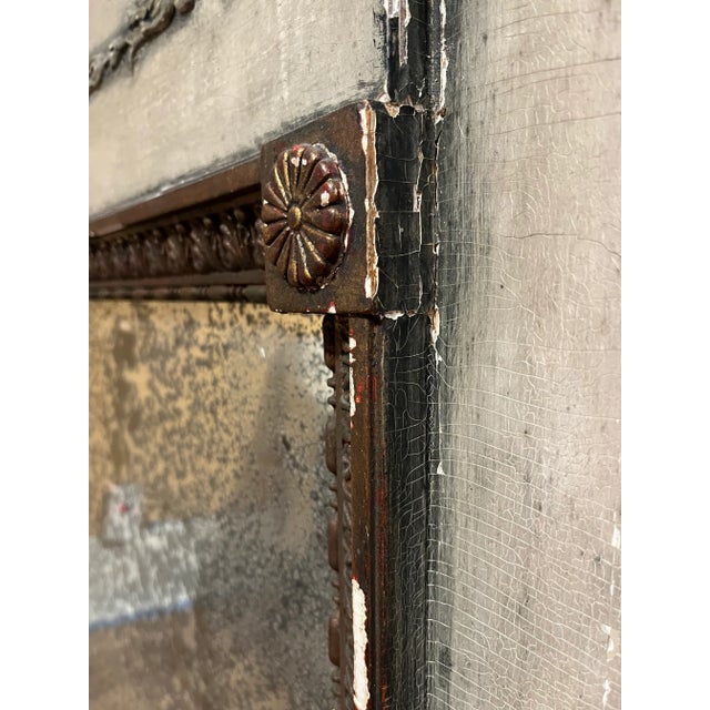 Gray French Trumeau Mirror For Sale - Image 8 of 12