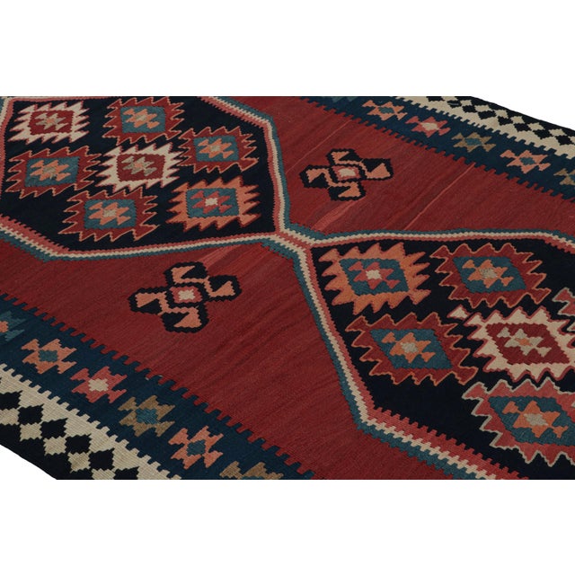 Rug & Kilim 1950s Vintage Afghani Tribal Kilim Rug With Open Field and Medallion From Rug & Kilim For Sale - Image 4 of 7
