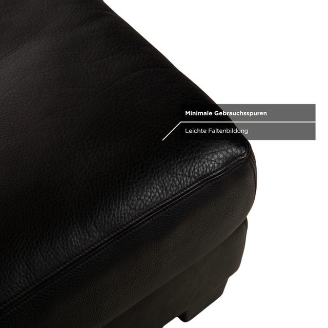 Leather DS-17 Stool in Black from de Sede For Sale - Image 5 of 9