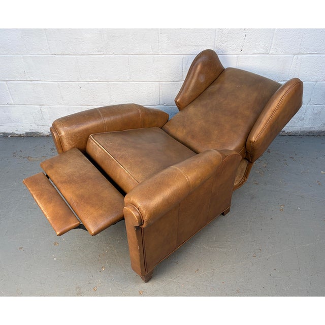 Late 20th Century Wing-Backed Reclining Lounge Chair For Sale - Image 12 of 14