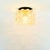 Metal 1960s Mid-Century Modern Amber Bubble Glass Flush Mount by Helena Tynell for Limburg, Germany For Sale - Image 7 of 9