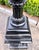 Large Antique Black Cast Iron Garden Urns on Pedestals, Pair, Circa 1900 For Sale - Image 11 of 18