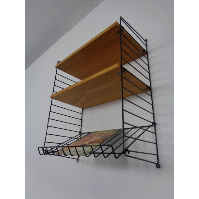 Swedish Wall Unit in Ash and Metal by Kajsa & Nils Nisse Strinning for String, 1950s For Sale - Image 6 of 15