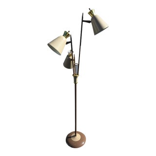 Mid Century Metal Bullet Shade Floor Lamp For Sale