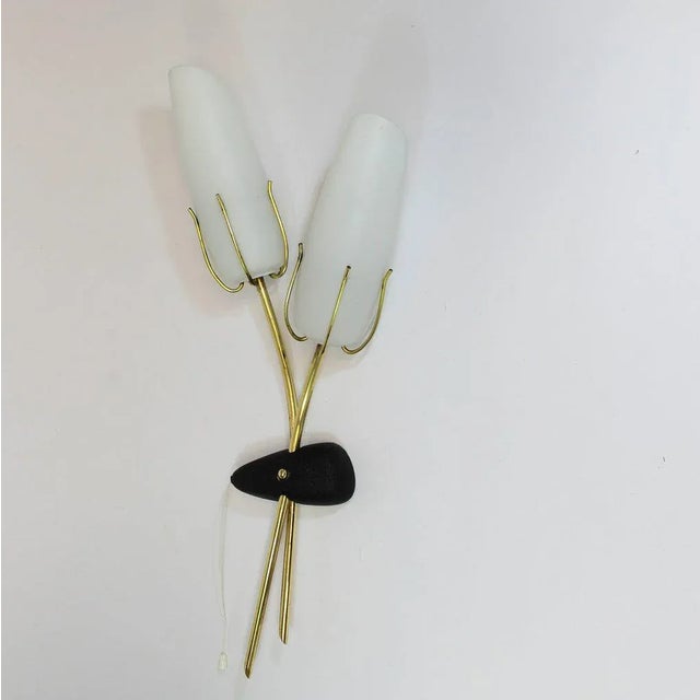 Metal Vintage French Sconce, 1950s For Sale - Image 7 of 7