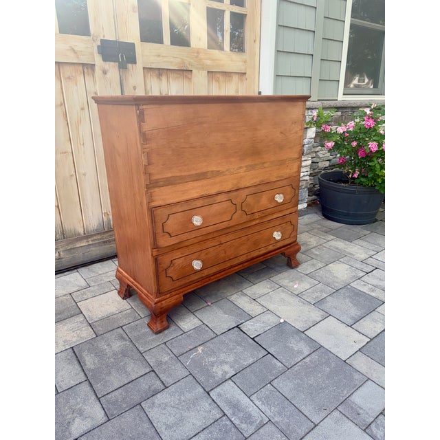 19th Century Cherry Dovetailed Blanket Chest For Sale In New York - Image 6 of 6