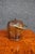 Antique English Oak Biscuit Barrel With Porcelain Liner For Sale - Image 9 of 10