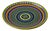 Large Hand-Painted Uzbek Ceramic Serving Platter For Sale