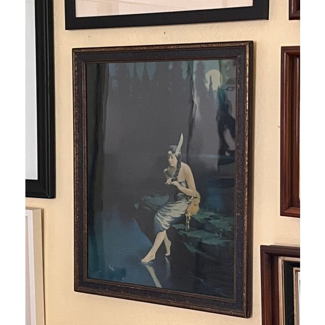 Early 1900s “Minnehaha” American Lithograph With Original Frame by James Arthur For Sale - Image 9 of 9