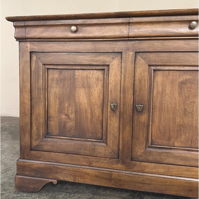 Wood 19th Century French Louis Philippe Period Walnut Buffet ~ Enfilade ~ Credenza For Sale - Image 7 of 18