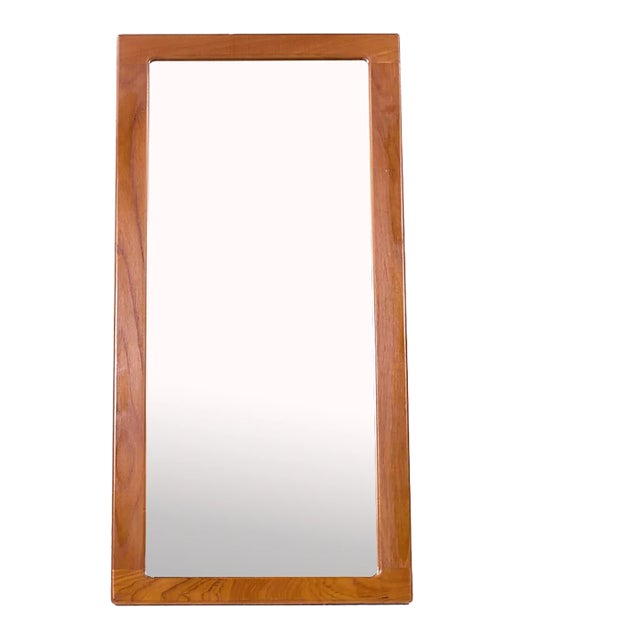 Mid Century Danish Teak Mirror For Sale