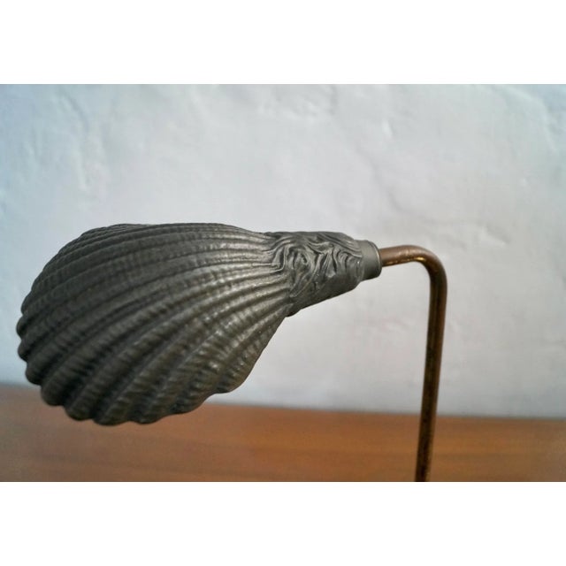 Brass 1930’s Art Nouveau Solid Brass Desk Lamp For Sale - Image 8 of 12