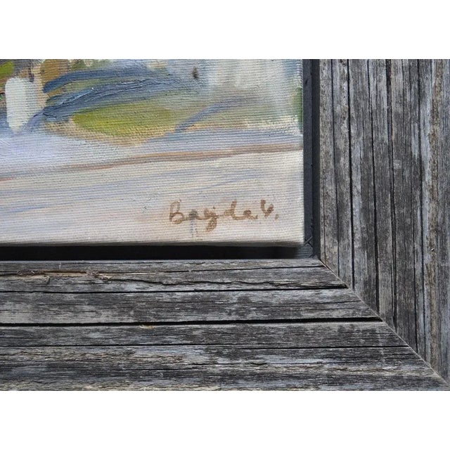 Contemporary Valery Bayda, Town, The Embankment, 2017, Oil on Canvas For Sale - Image 3 of 7