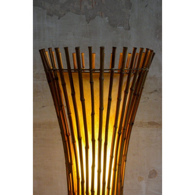 Franco Albini Bamboo Floor Lamp by Franco Albini, 1960s For Sale - Image 4 of 10