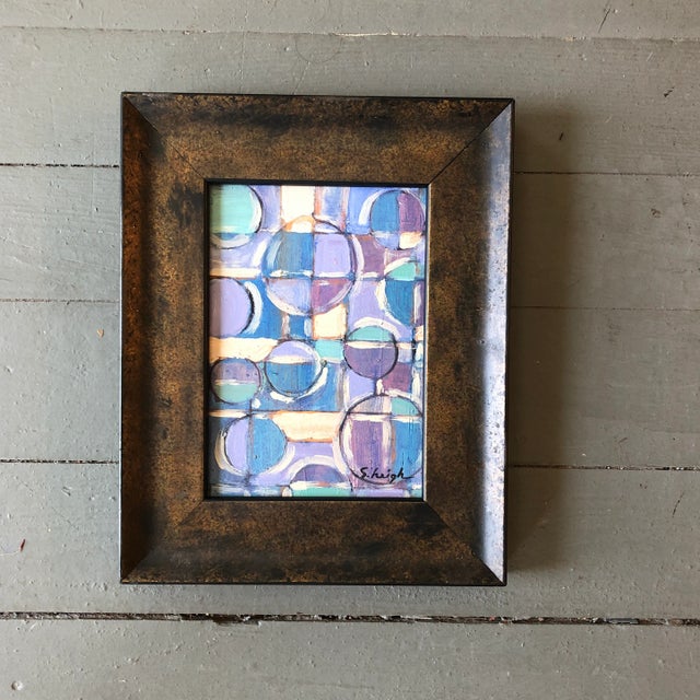 Original Contemporary Small Stephen Heigh Abstract Painting “Connection” For Sale - Image 4 of 4