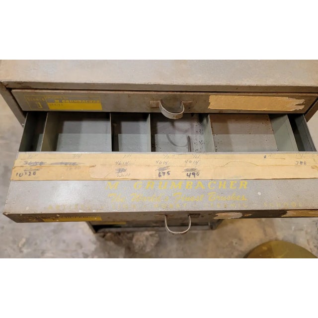 Mid 20th Century Industrial Paintbrush Point of Sale Cabinet For Sale - Image 10 of 11